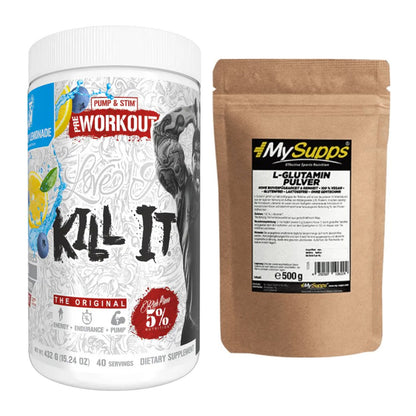 Trainings-Set: Rich Piana 5% Nutrition Kill It + MySupps Glutamine – alle enthaltenen Artikel