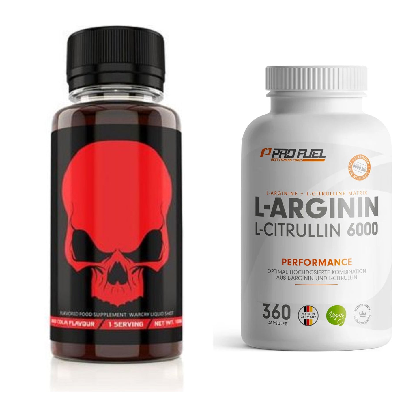 Trainings-Set: Genius Nutrition Warcry + ProFuel L-Arginin – alle enthaltenen Artikel