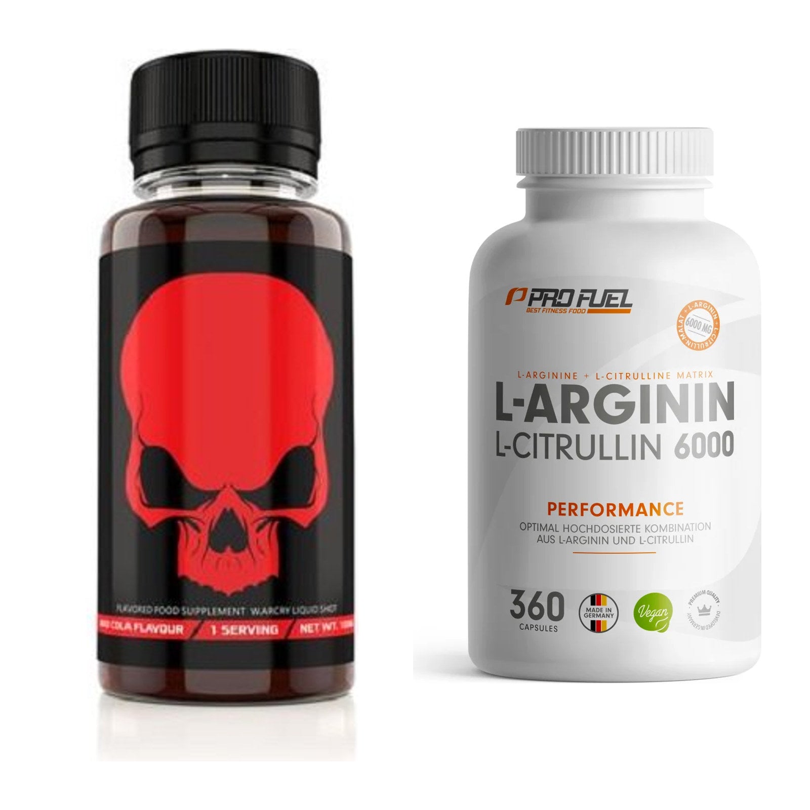 Trainings-Set: Genius Nutrition Warcry + ProFuel L-Arginin – alle enthaltenen Artikel