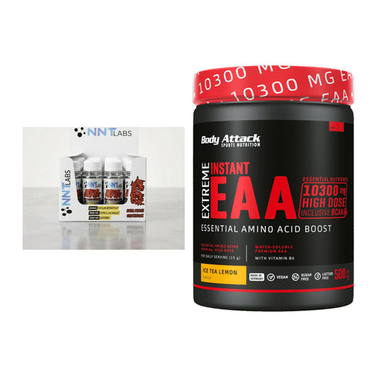 Trainings-Set: NNT Extreme Pump Shot + Body Attack Extreme Instant EAA – alle enthaltenen Artikel