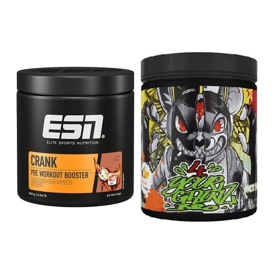 Tréninková sada: ESN Crank Booster + BPS-Pharma EAA's 4Your Gainz Bro – všechny položky v ceně