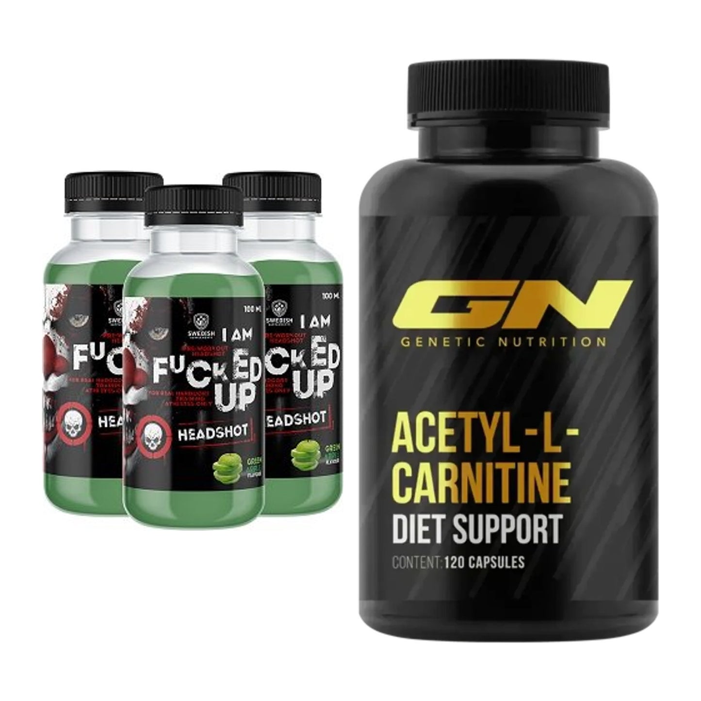 Trainings-Set: Swedish Supplements Fucked Up + GN Acetyl L-Carnitin – alle enthaltenen Artikel