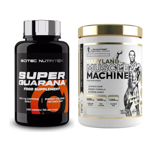 Trainings-Set: Scitec Super Guarana 100 + Kevin Levrone Maryland – alle enthaltenen Artikel