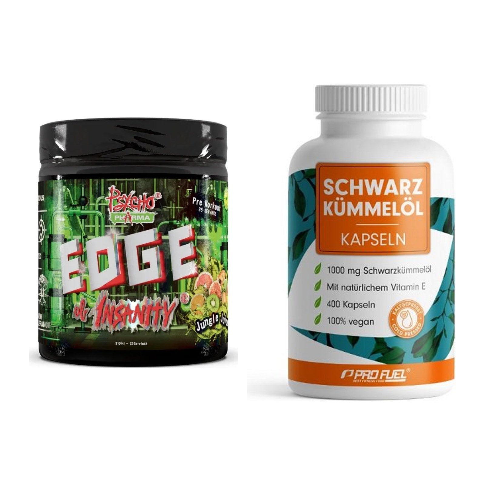 Trainings-Set: Psycho Pharma Edge + ProFuel Schwarzkümmelöl – alle enthaltenen Artikel
