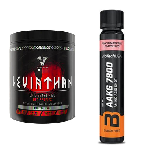 Trainings-Set: Viking Power Leviathan Hardcore + BioTech AAKG 7800 – alle enthaltenen Artikel