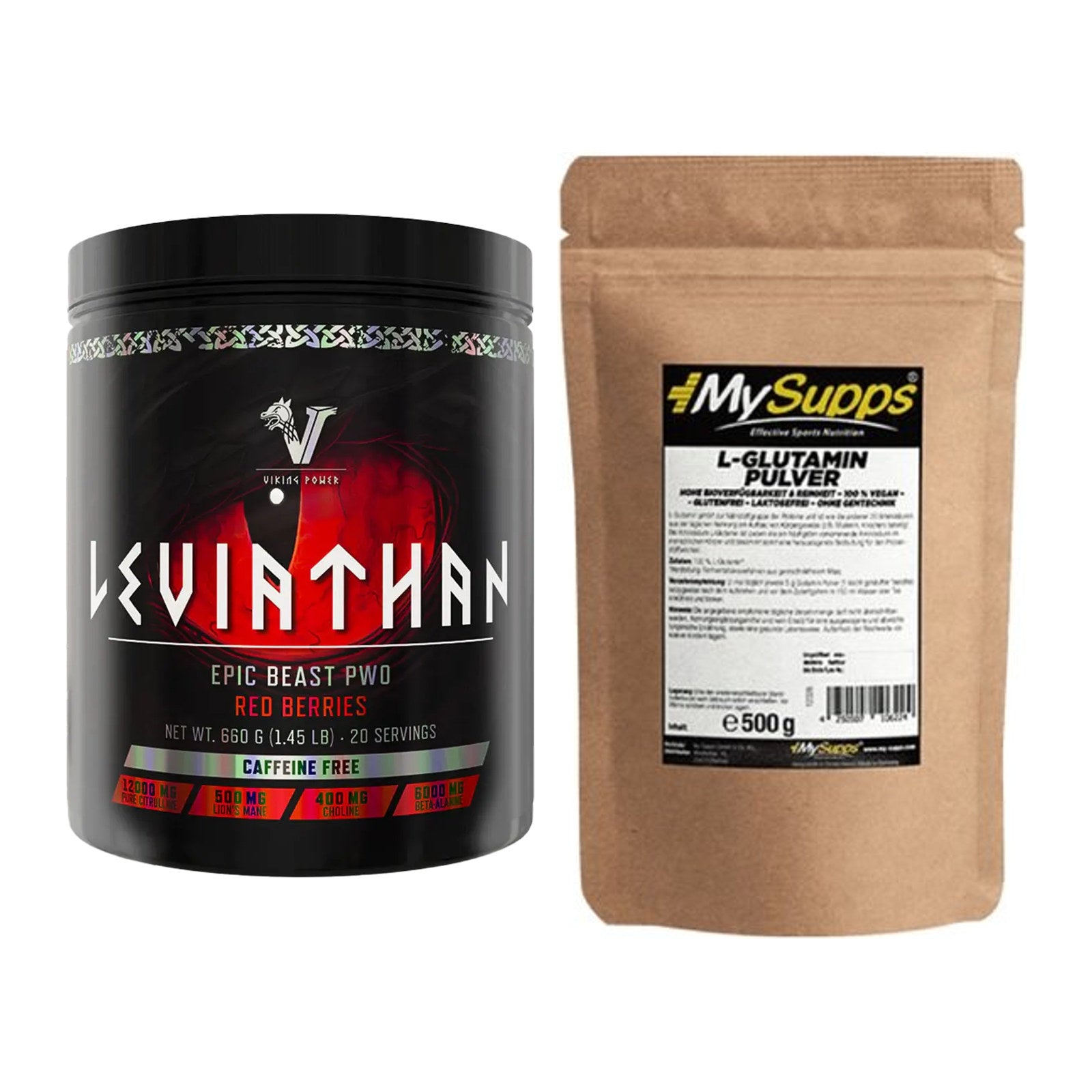 Trainings-Set: Viking Power Leviathan Hardcore + MySupps Glutamine – alle enthaltenen Artikel