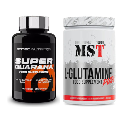 Trainings-Set: Scitec Super Guarana 100 Tabl. + MST Glutamine – alle enthaltenen Artikel