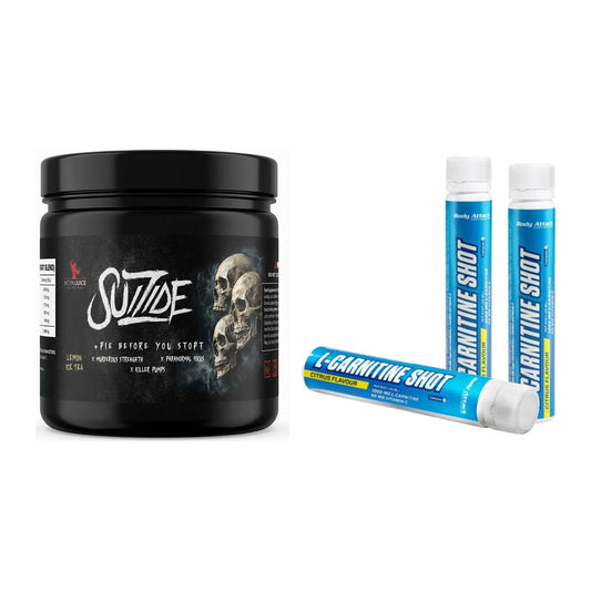 Trainings-Set: #GYMJUICE SUIZIDE Booster + Body Attack L-Carnitine – alle enthaltenen Artikel