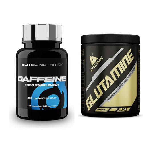 Trainings-Set: Scitec Caffeine + Peak Glutamin – alle enthaltenen Artikel
