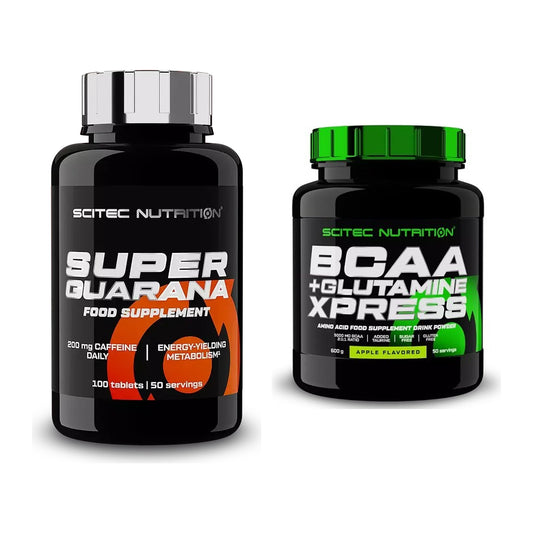 Träningsset: Scitec Super Guarana 100 + Scitec BCAA+ Glutamin - allt ingår