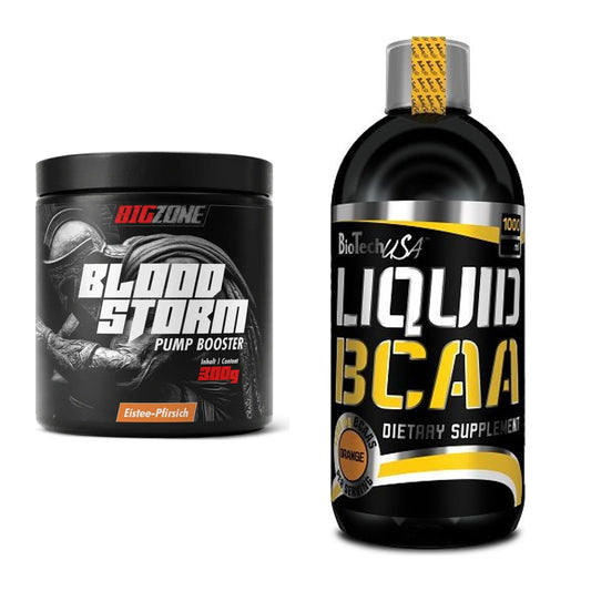 Trainings-Set: Big Zone Bloodstorm 2.0 + BioTech Liquid BCAA – alle enthaltenen Artikel