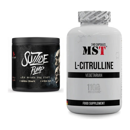 Trainings-Set: #GYMJUICE SUIZIDE PUMP + MST Citrulline – alle enthaltenen Artikel