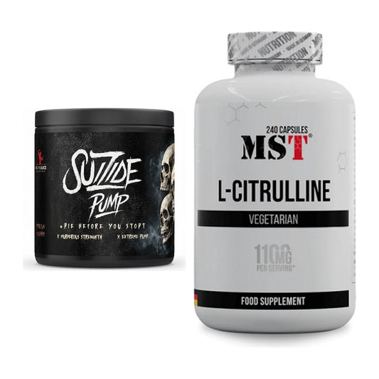 Trainings-Set: #GYMJUICE SUIZIDE PUMP + MST Citrulline – alle enthaltenen Artikel