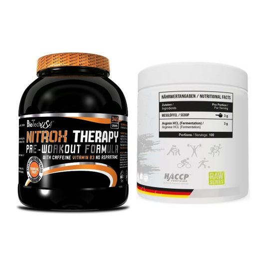 Trainings-Set: BioTech NitroX Therapy + MST Arginine HCL – alle enthaltenen Artikel