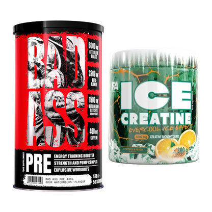 Trainings-Set: BAD ASS Pre + FA Nutrition ICE Creatine – alle enthaltenen Artikel