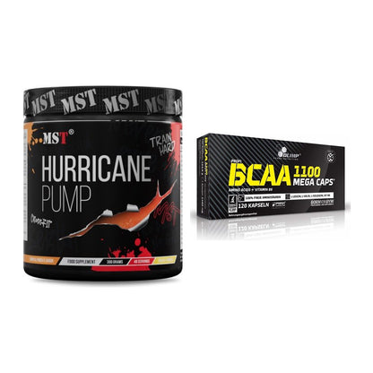 Trainings-Set: MST Hurricane Pump + Olimp BCAA Mega Caps – alle enthaltenen Artikel
