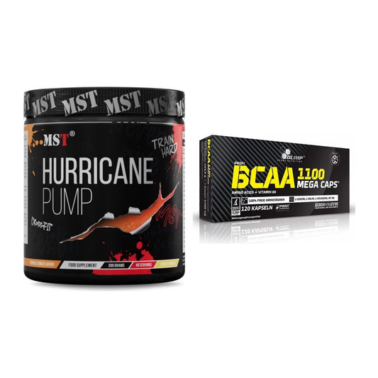Trainings-Set: MST Hurricane Pump + Olimp BCAA Mega Caps – alle enthaltenen Artikel