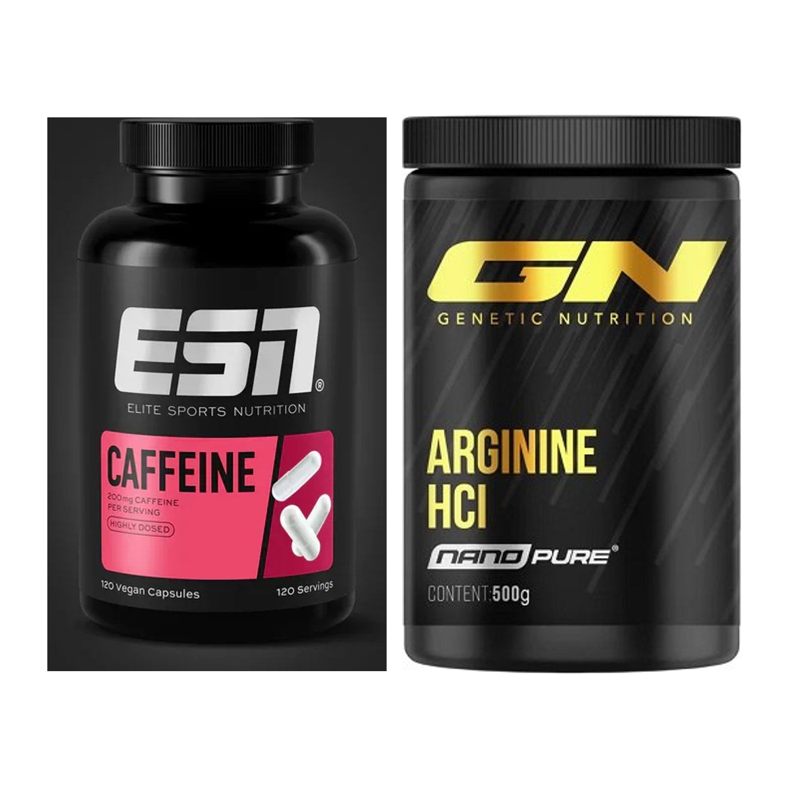 Trainings-Set: ESN Caffeine Caps + GN Arginine HCL Nano Pure – alle enthaltenen Artikel