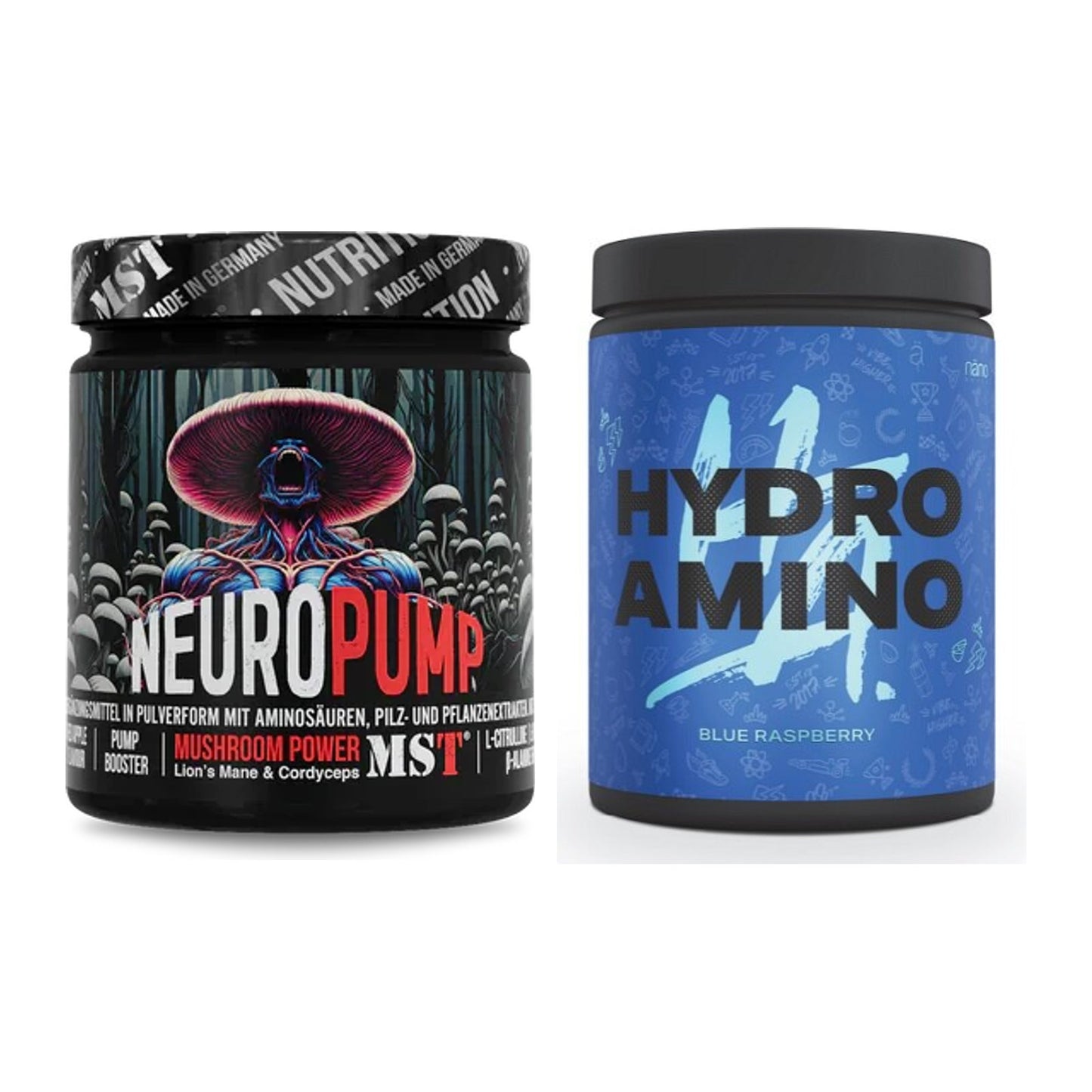 Trainings-Set: MST NeuroPump 270g (Red + Nanosupps Hydro Amino 390g – alle enthaltenen Artikel