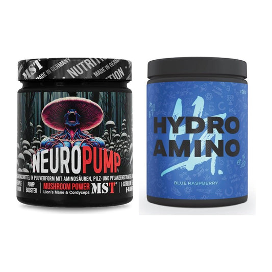 Trainings-Set: MST NeuroPump 270g (Red + Nanosupps Hydro Amino 390g – alle enthaltenen Artikel