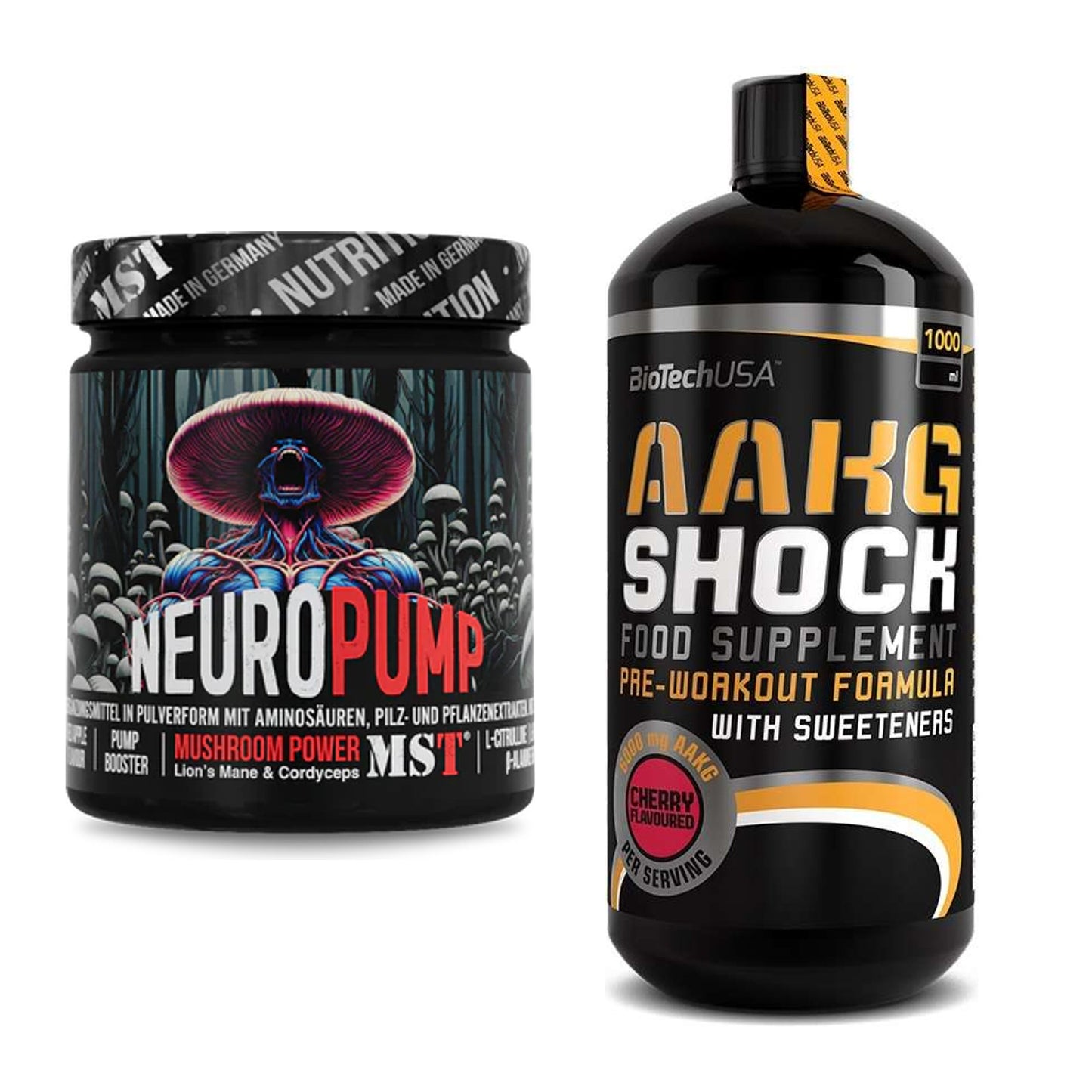 Trainings-Set: MST NeuroPump + BioTech AAKG Shock Extreme – alle enthaltenen Artikel