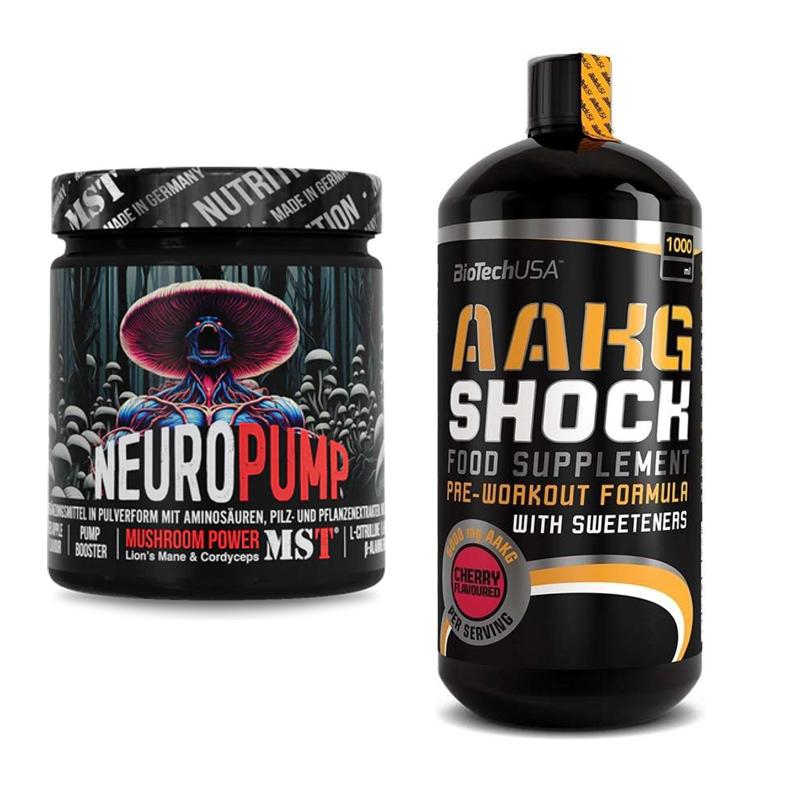 Trainings-Set: MST NeuroPump + BioTech AAKG Shock Extreme – alle enthaltenen Artikel