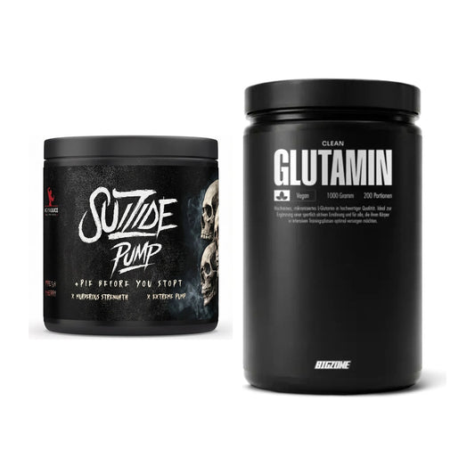 Trainings-Set: #GYMJUICE SUIZIDE PUMP + Big Zone Glutamin – alle enthaltenen Artikel