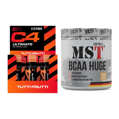 Trainings-Set: Cellucor C4 Ultimate + MST BCAA Huge 200 Tabl./ – alle enthaltenen Artikel