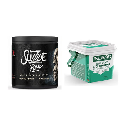 Trainings-Set: #GYMJUICE SUIZIDE PUMP + INLEAD L-Glutamine – alle enthaltenen Artikel