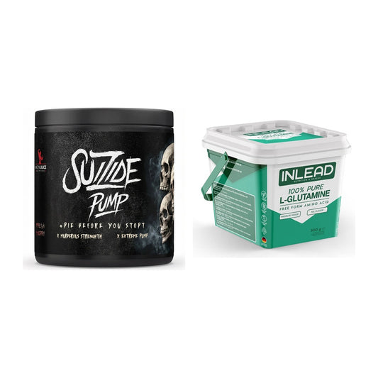 Trainings-Set: #GYMJUICE SUIZIDE PUMP + INLEAD L-Glutamine – alle enthaltenen Artikel