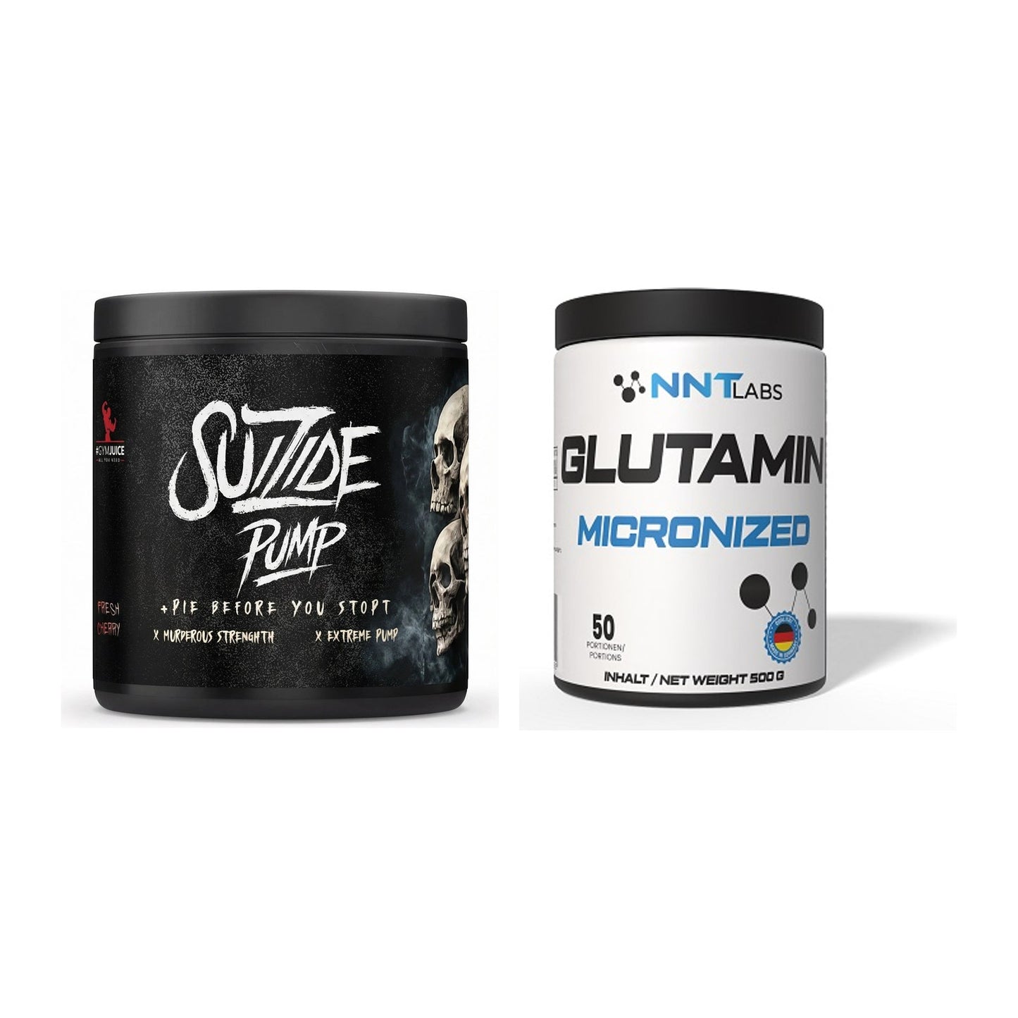 Trainings-Set: #GYMJUICE SUIZIDE PUMP + NNT Glutamin – alle enthaltenen Artikel