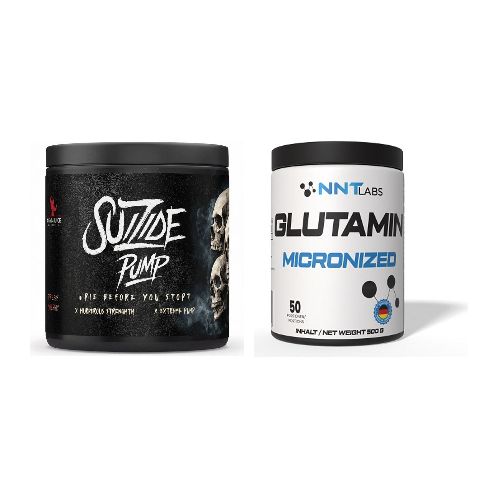 Trainings-Set: #GYMJUICE SUIZIDE PUMP + NNT Glutamin – alle enthaltenen Artikel