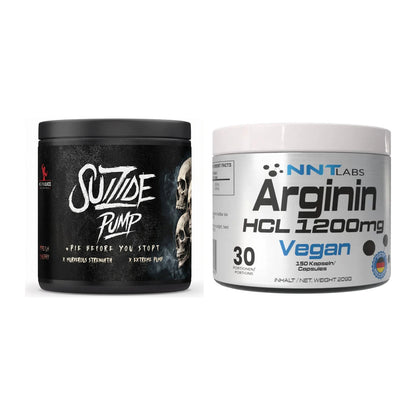 Trainings-Set: #GYMJUICE SUIZIDE PUMP + NNT Arginin HCL 1200 mg – alle enthaltenen Artikel