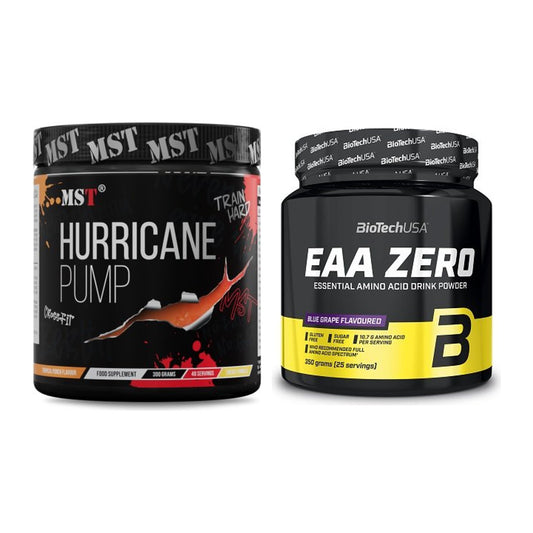 Set de antrenament: MST Hurricane Pump + BioTech EAA Zero - toate articolele incluse