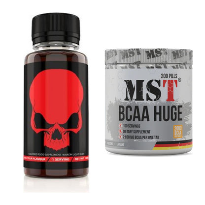 Trainings-Set: Genius Nutrition Warcry + MST BCAA Huge 200 Tabl./ – alle enthaltenen Artikel