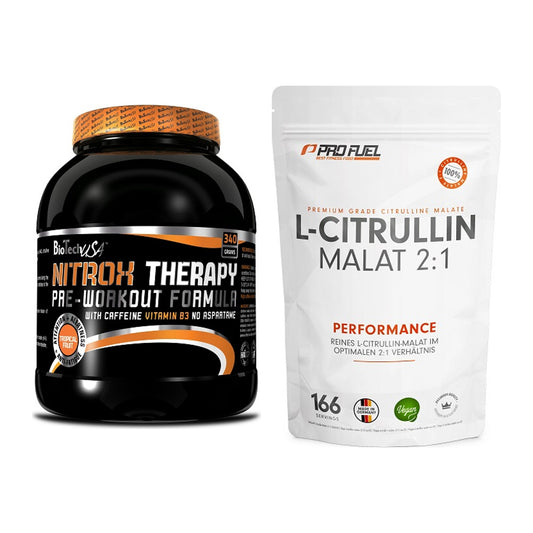 Trainings-Set: BioTech NitroX Therapy + ProFuel L-Citrullin Malat – alle enthaltenen Artikel