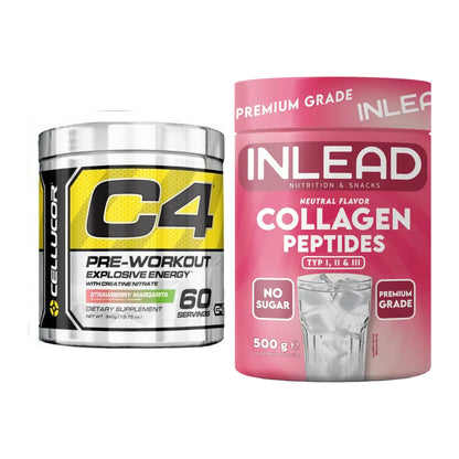 Trainings-Set: Cellucor C4 Original 60 + INLEAD Collagen Peptides – alle enthaltenen Artikel