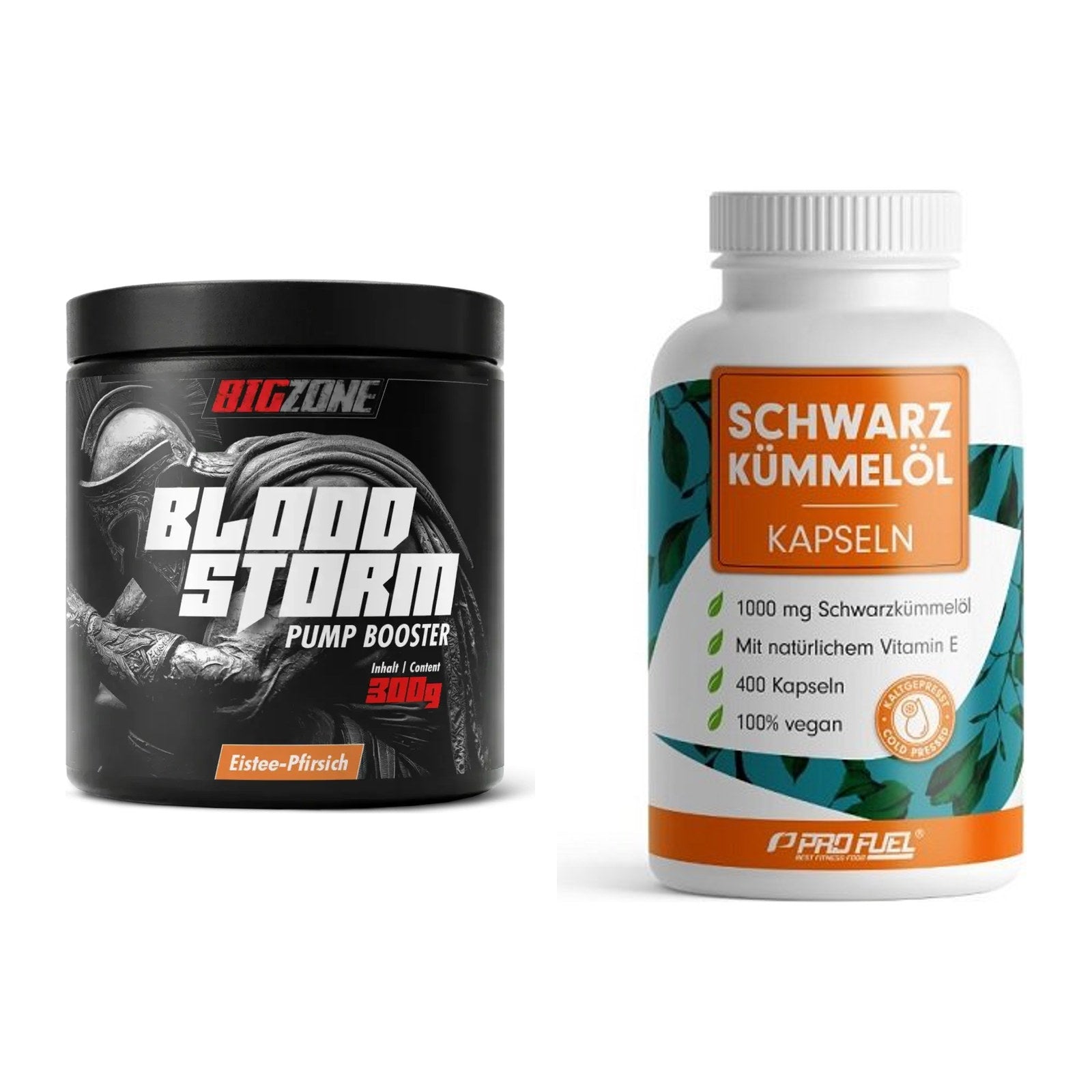 Trainings-Set: Big Zone Bloodstorm 2.0 + ProFuel Schwarzkümmelöl – alle enthaltenen Artikel