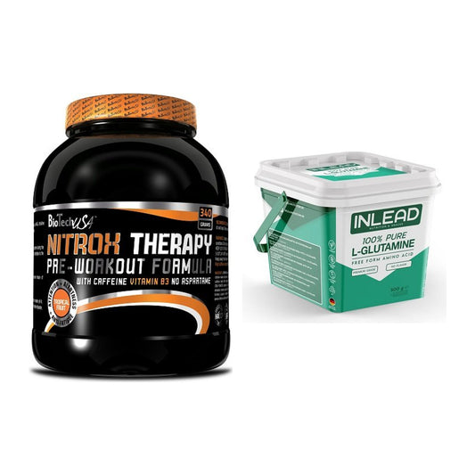Trainings-Set: BioTech NitroX Therapy + INLEAD L-Glutamine – alle enthaltenen Artikel