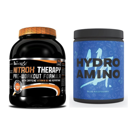 Trainings-Set: BioTech NitroX Therapy + Nanosupps Hydro Amino – alle enthaltenen Artikel