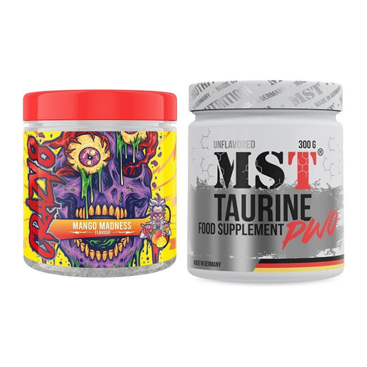Trainings-Set: Swedish Supplements Crazy 8 + MST Taurine – alle enthaltenen Artikel