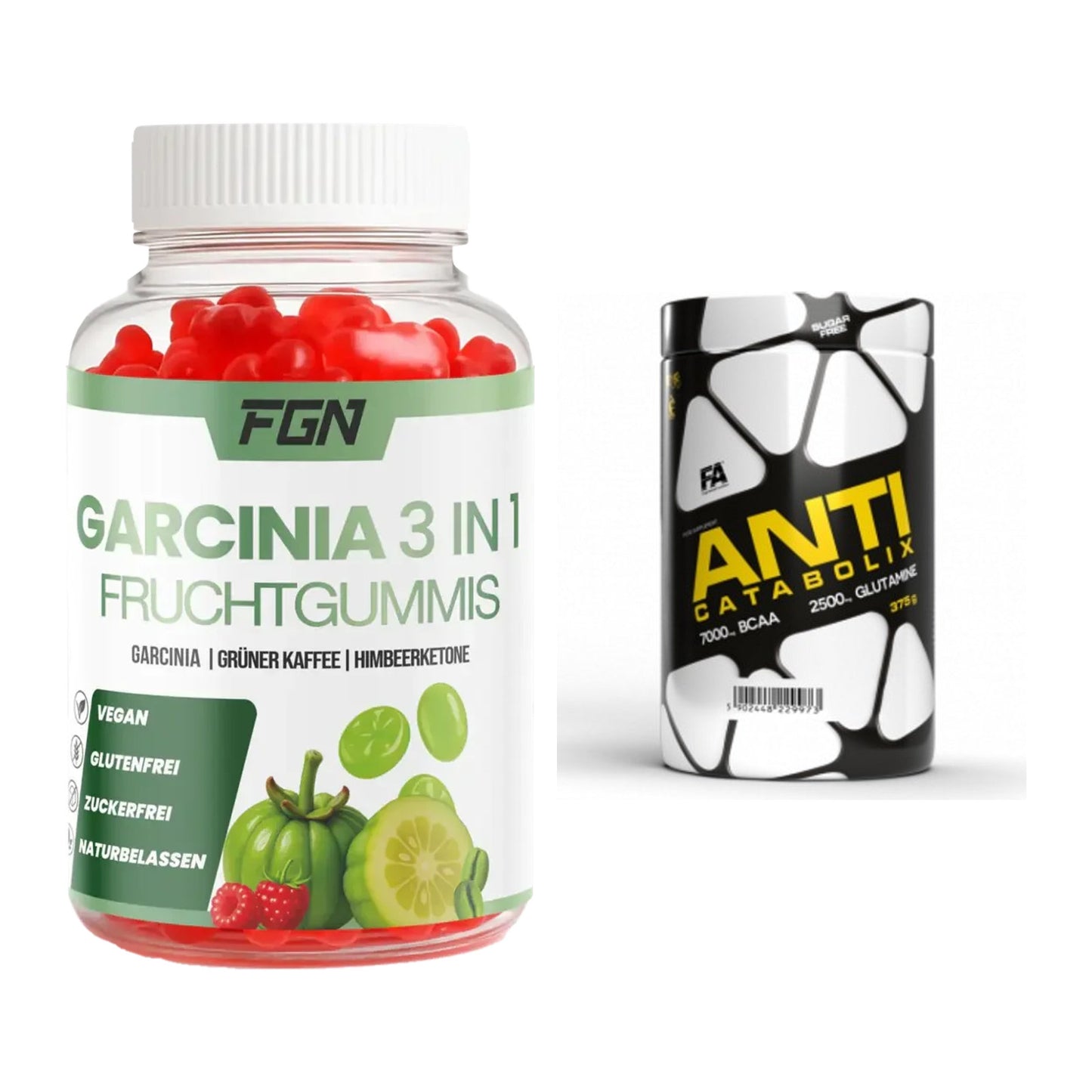 Trainings-Set: FGN Garcinia 60 + FA Nutrition Anticatabolix – alle enthaltenen Artikel