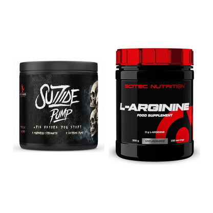 Trainings-Set: #GYMJUICE SUIZIDE PUMP 300g (Fresh + Scitec Arginin – alle enthaltenen Artikel