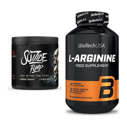 Trainings-Set: #GYMJUICE SUIZIDE PUMP + BioTech L-Arginine – alle enthaltenen Artikel