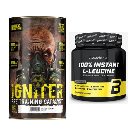 Trainings-Set: Nuclear Nutrition IGNITER + BioTech 100% Instant – alle enthaltenen Artikel