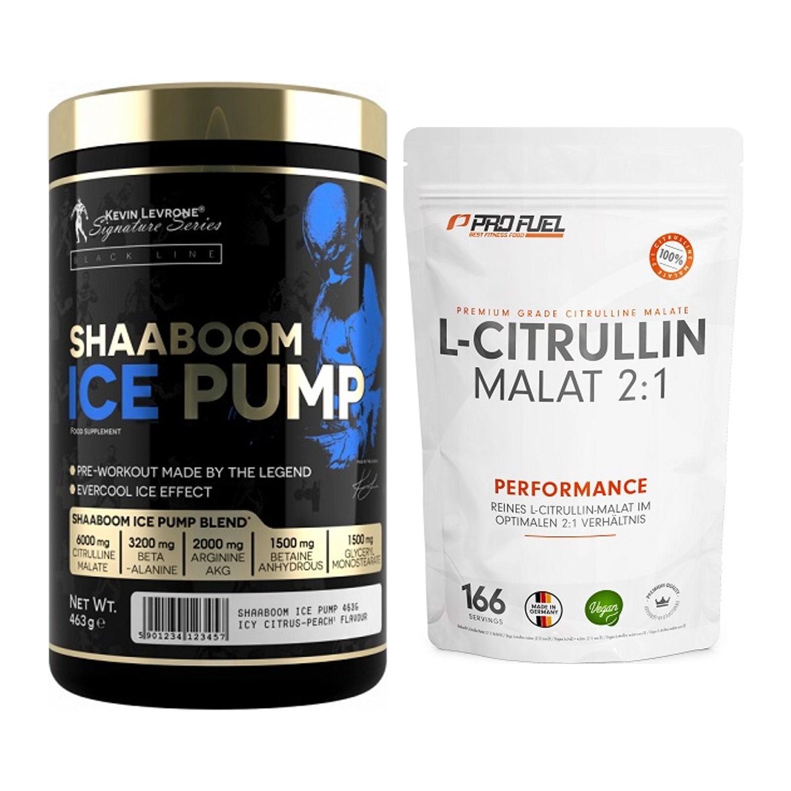 Trainings-Set: Kevin Levrone Shaaboom Ice + ProFuel L-Citrullin Malat – alle enthaltenen Artikel