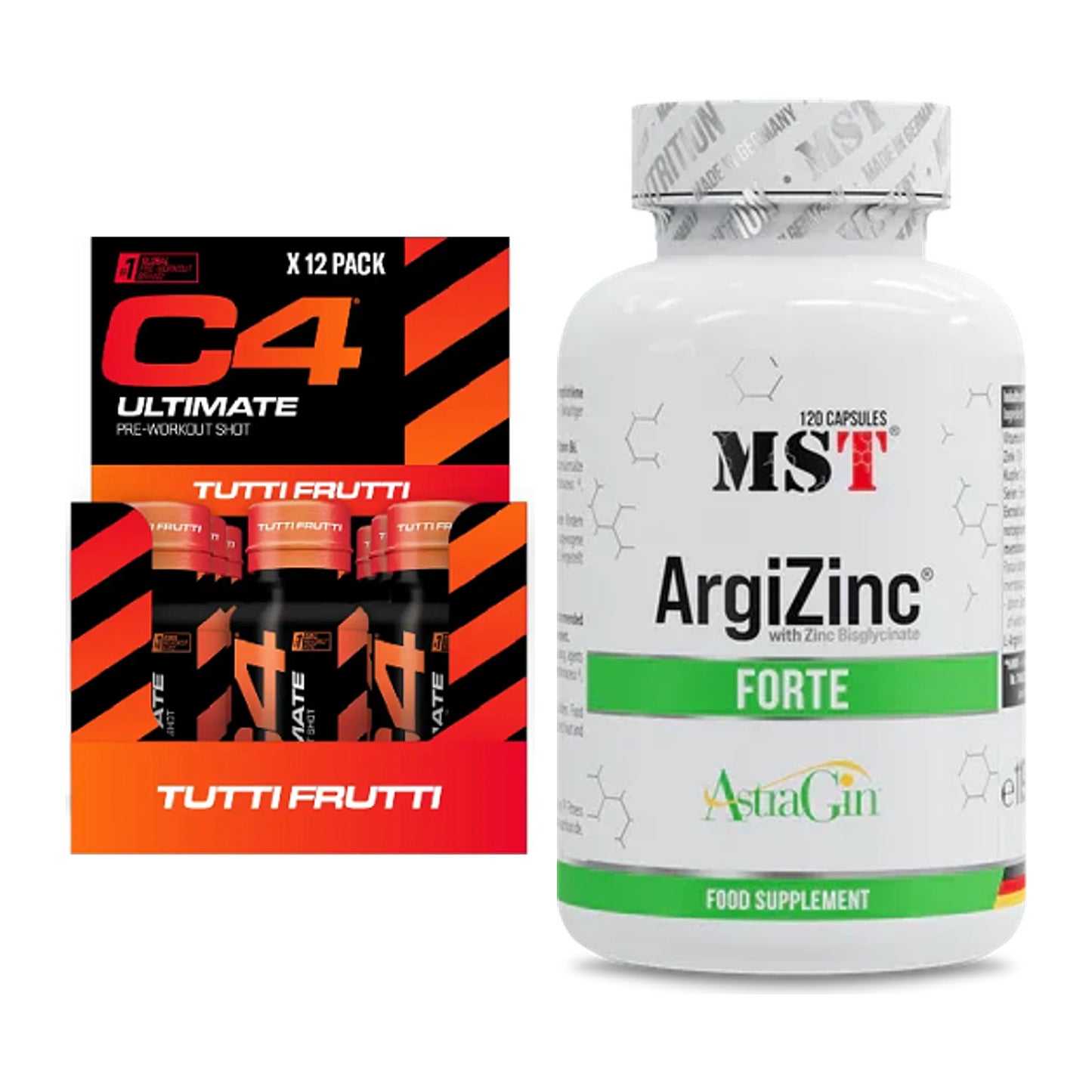 Trainings-Set: Cellucor C4 Ultimate Pre-Workout + MST ArgiZinc Forte – alle enthaltenen Artikel