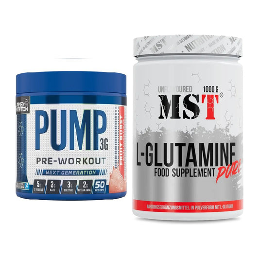 Trainings-Set: Applied Nutrition Pump + MST Glutamine – alle enthaltenen Artikel
