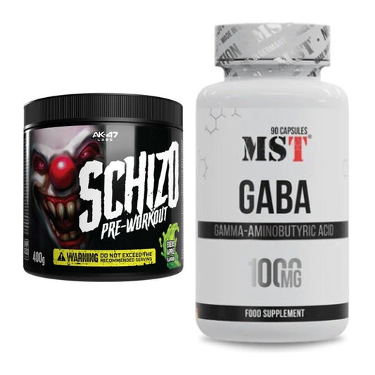Trainings-Set: AK47 Labs Schizo Pre-Workout + MST GABA 1000mg – alle enthaltenen Artikel