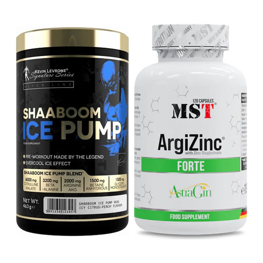 Trainings-Set: Kevin Levrone Shaaboom Ice Pump + MST ArgiZinc Forte – alle enthaltenen Artikel
